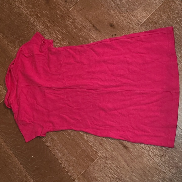 Fuschia Tennis Style T-shirt Dress - Picture 3 of 3